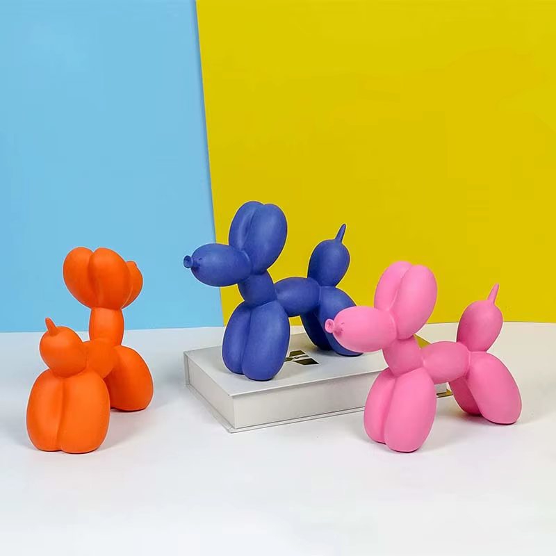 Mat Balloon Dog Nordic Figurine Animals Statue Sculpture Cake Art electroplating Small Antiskid decorations living Dessert Party — image 1