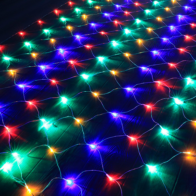 Led Low Voltage Fishing Net Lights Connected To Solar Net Lights 3 * 2 Meters Outdoor Tent Ambient Lights Full Of Stars String Lights — image 6