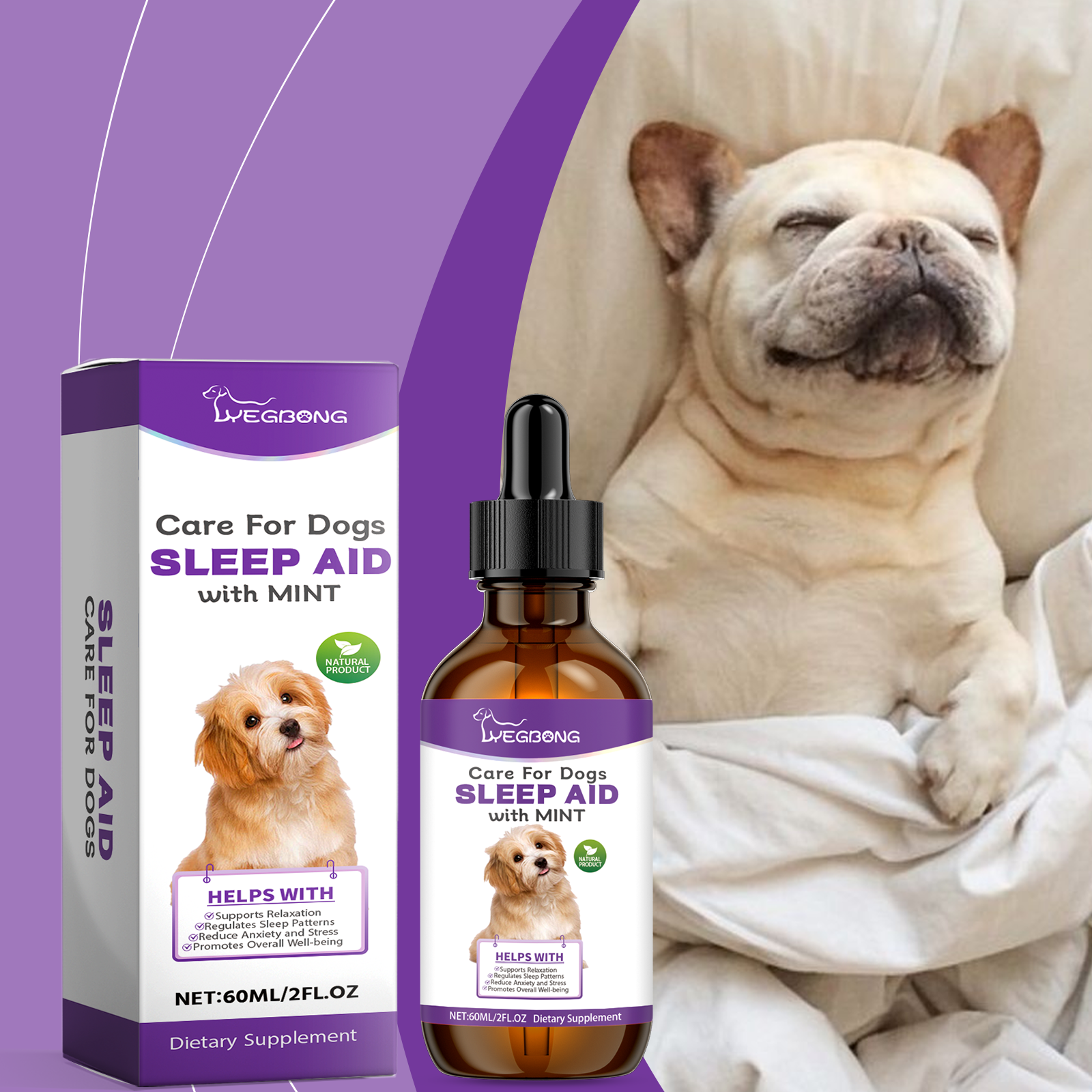 Dog Sleep Drops Pamper Dogs Sleeping At Night Pet Sleep Care Drops Supplement — image 2