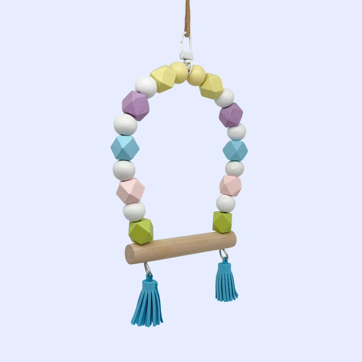 Parrot Swing Station pole Birdcage accessories Hanging Suspension Bridge Pet toy birds and accessories playtime Gift — image 3