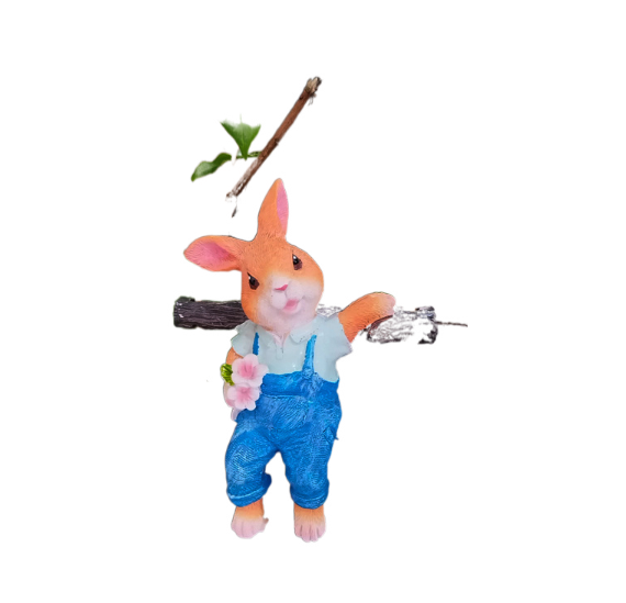 Rabbit rope ladder tree hanging wall decoration pendant — image 1