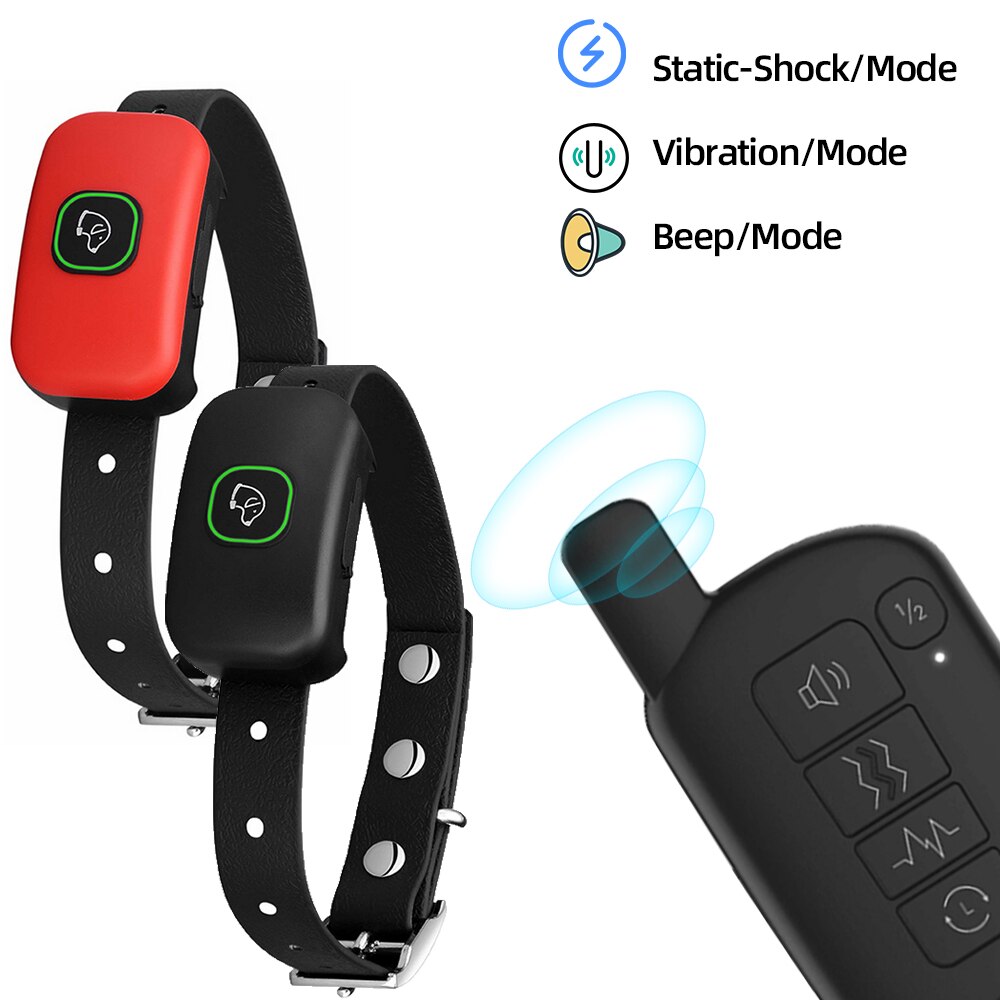 Range Dog Training Collar Waterproof Electric Shock Vibration Sound Dogs Bark Collar for Small Medium Large Dogs Trainer — image 4