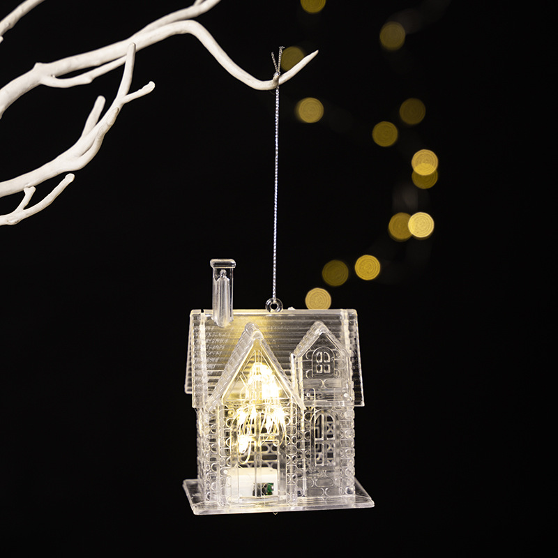 Creative new home decor Christmas series acrylic with lights, three house deer pendants, exquisite pendants — image 8