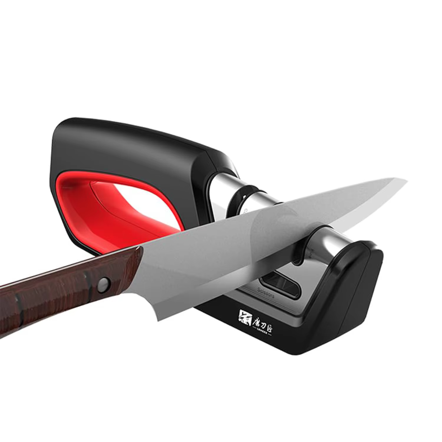 Four in One Kitchen Sharpener Restores Serrated Blade Knives and Scissors, Diamond Tungsten Steel Ceramics — image 4