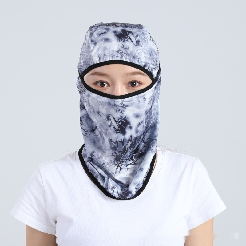 Summer Ice Silk Sun Protection Mask Men's Head Cover Full Face Fishing Sun Protection Scarf — image 17
