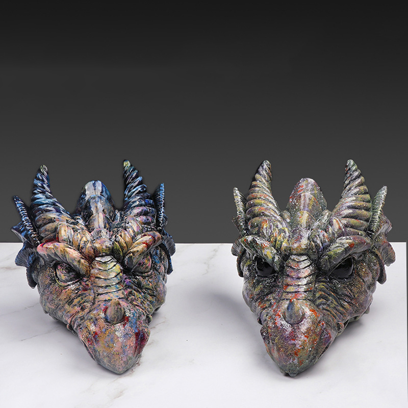 Imitation Crystal Faucet Resin Ornament Home Garden Decoration Dinosaur Ornament Resin Crafts — image 3