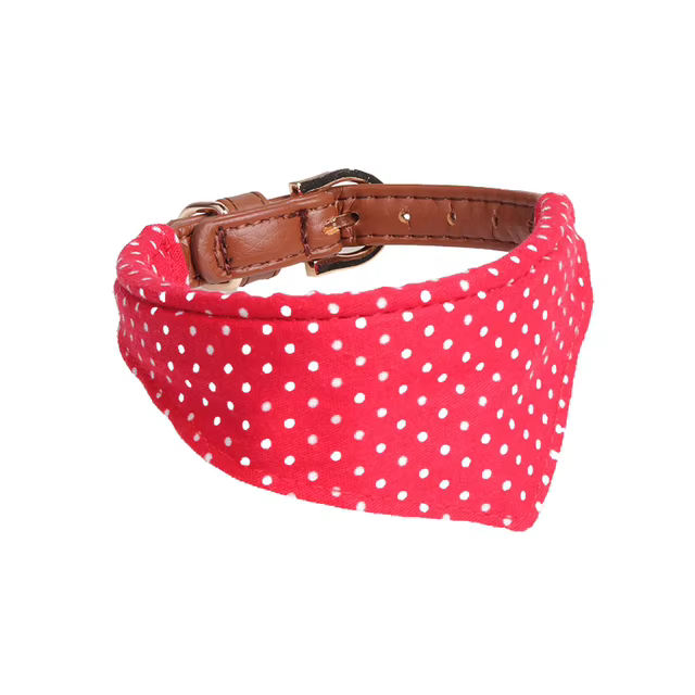 Collar y Guía para Perros Pequeños con Bandana de Cuero Suave, Adorno de Raso, Collar para Gatos - Perfecto para Chihuahuas y Animales de Compañía — imagen 12