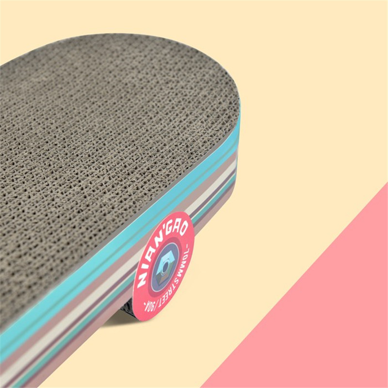 Rice Cake Skateboard Cat Scratching Board Corrugated Small Cat Supplies Cat Toys — image 3