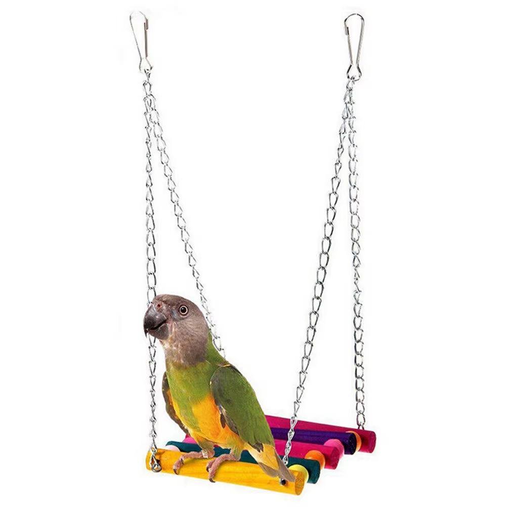 Juguetes para Aves - Colgador de Hamaca para Pájaros, Loros y Canarios — imagen 1