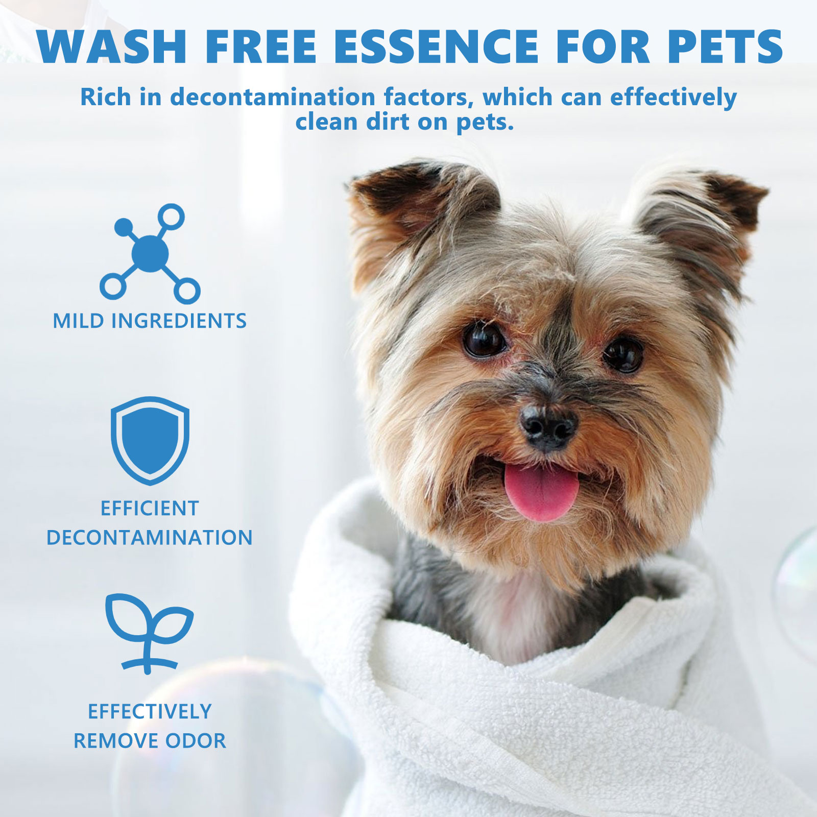 Sero para el pelo de mascotas Yegbong - Deja aplicar para gatos y perros con cabello suave, fragante y brillante — imagen 5
