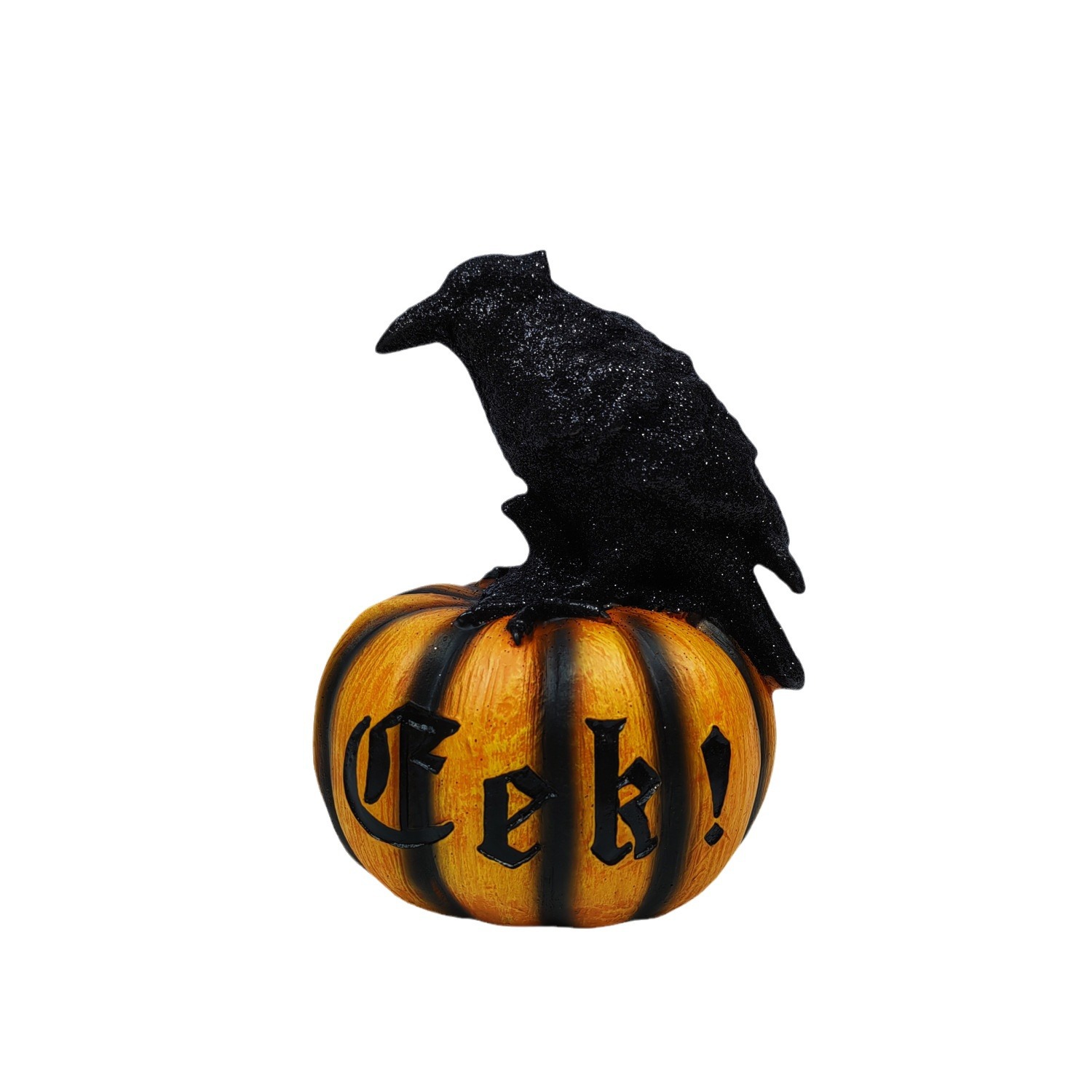 Halloween Crow Pumpkin Ornament Party Ghost Festival Resin Crafts Atmosphere Decoration Props — image 4