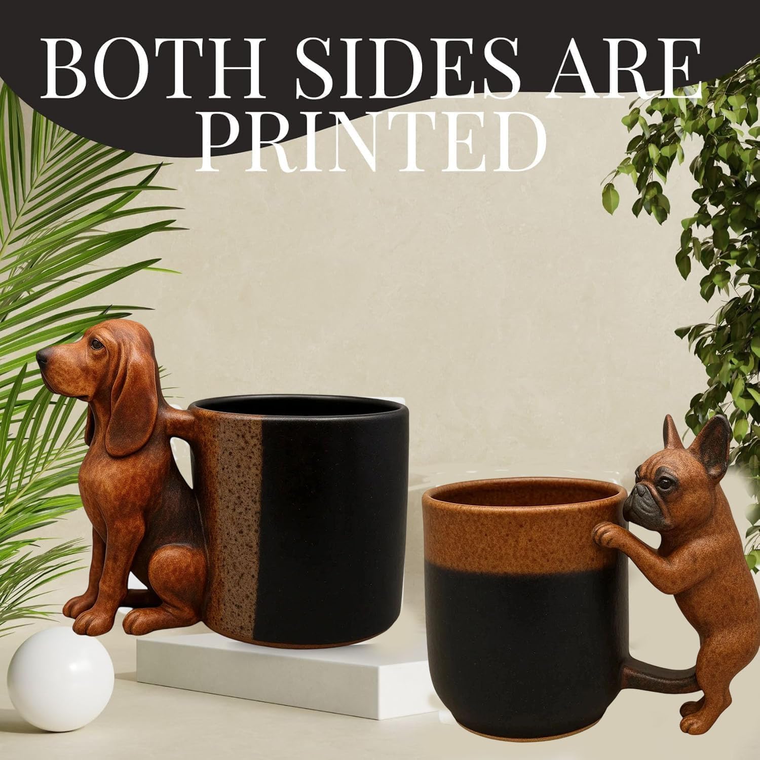 Taza de Dachshund Hecha a Mano en 3D, Taza de Cerámica Creativa con Forma de Animal en 3D, 11 Oz, Taza de Café Única con Diseño de Perro — imagen 8