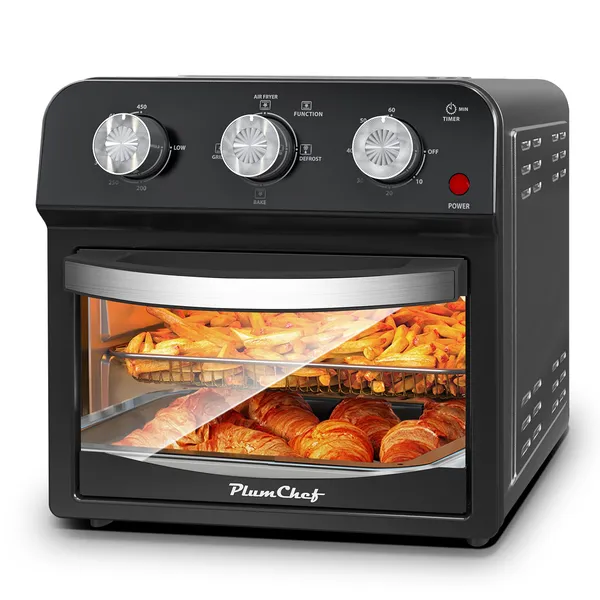 Freidora de Aire de 12 Litros con Cocción Multifunción Avanzada – Parrilla, Freír al Aire, Descongelar, Hornear, Preajustes para Papas Fritas, Pizza, Pollo, Pescado y Tostadas, Horno con Control de Doble Perilla — imagen 5