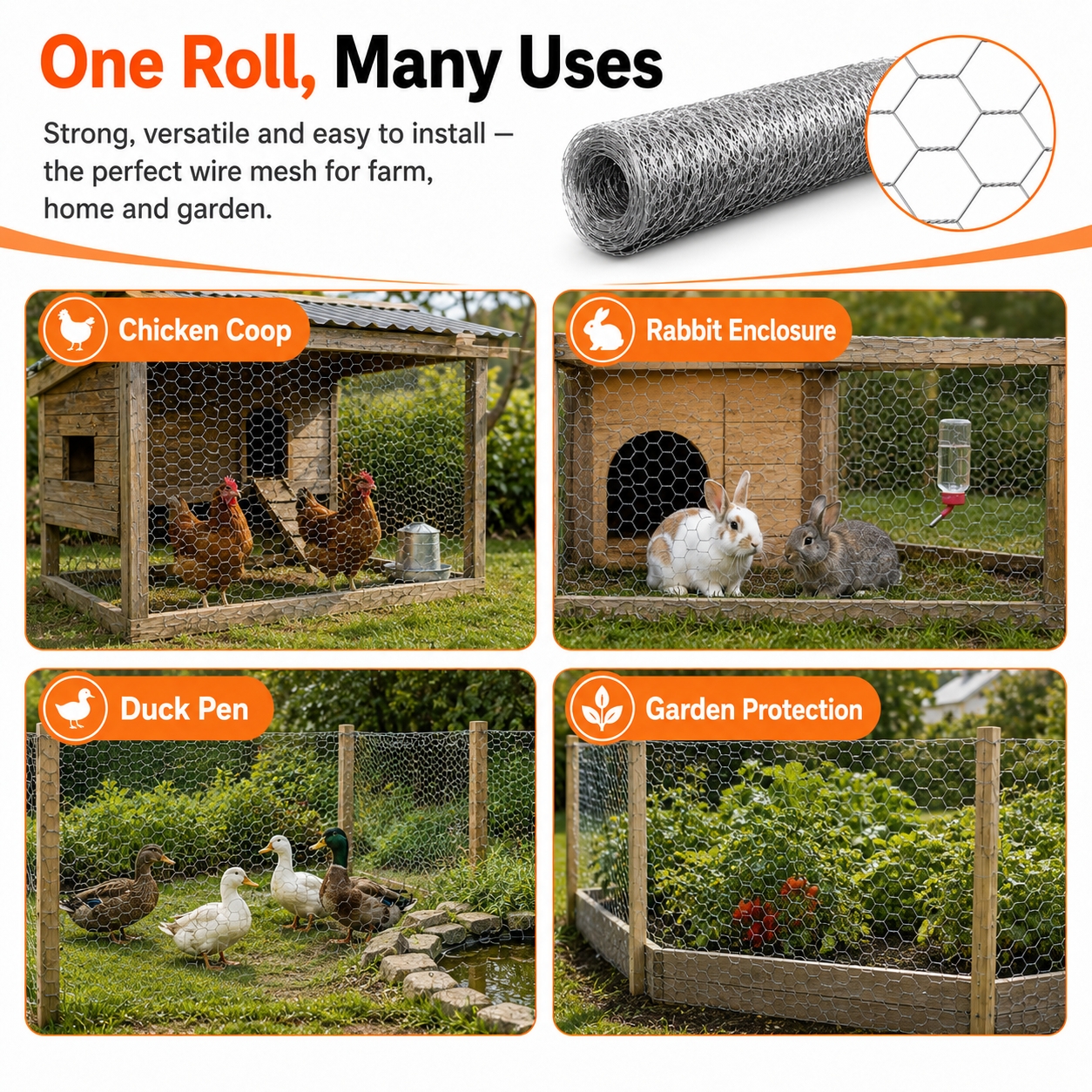 Anti-corrosion Hot-dip Galvanized Wire MeshPremium Chicken Wire Hexagonal Galvanized Mesh, Suitable For Chicken Coops, Rabbit Cages, And Fence Protection — image 2