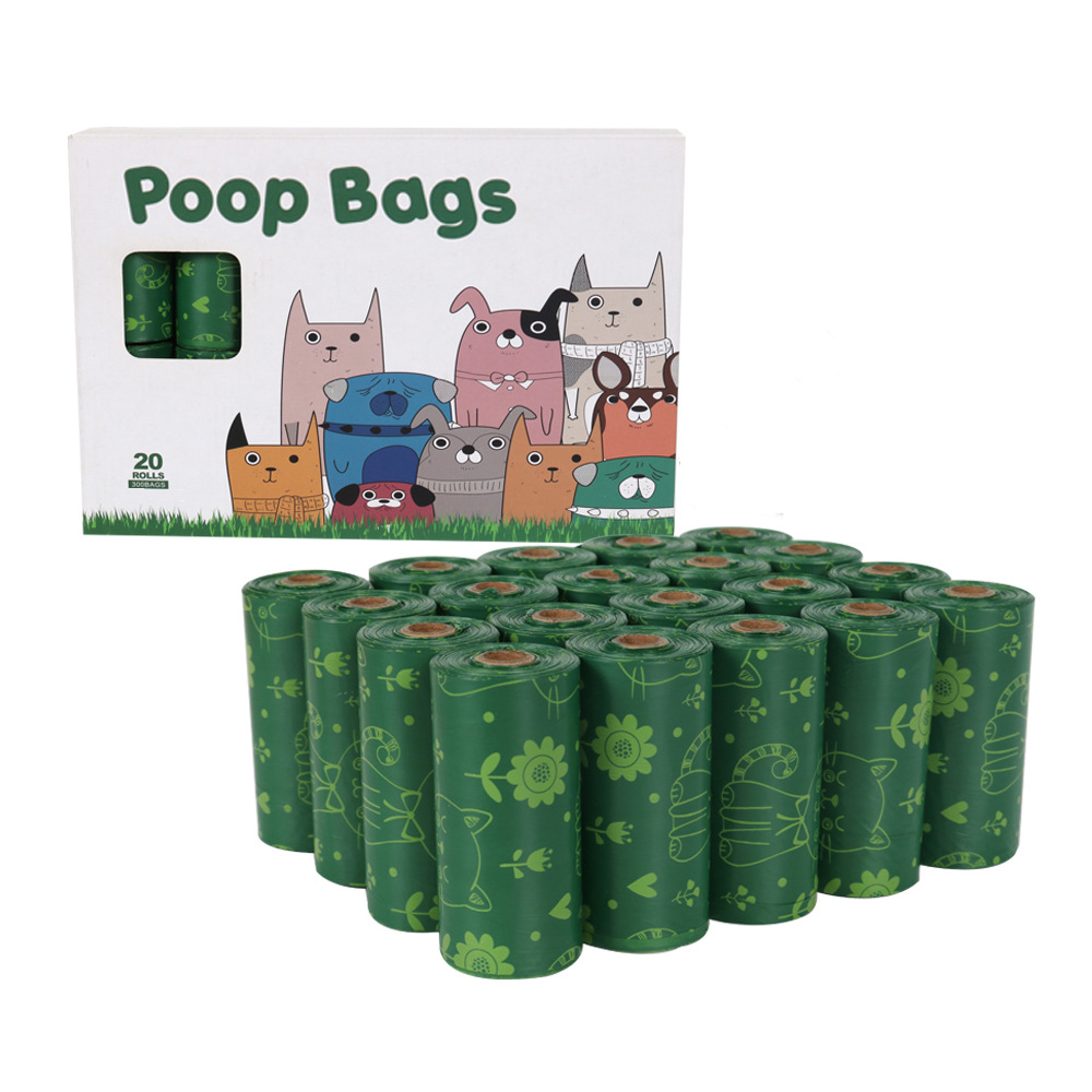 Bolsas de basura biodegradables para mascotas, bolsitas de caca perro — imagen 7