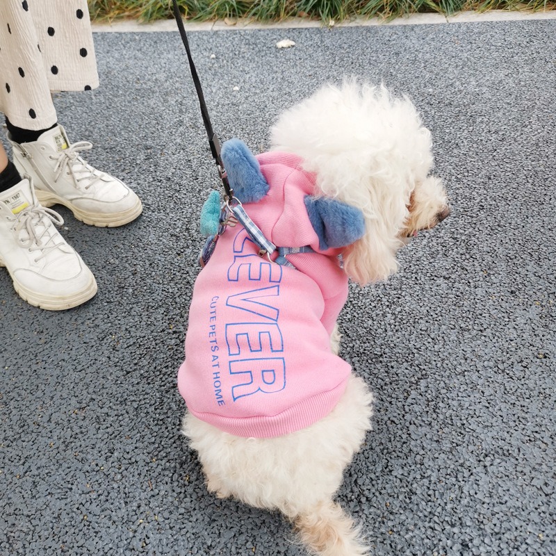 Ropa de Mascotas Chaqueta Plush con Capucha para Perros Cómoda y Caliente — imagen 4