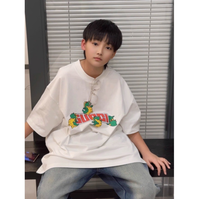 Camiseta Corta Manga para Niños con Dragón — imagen 7
