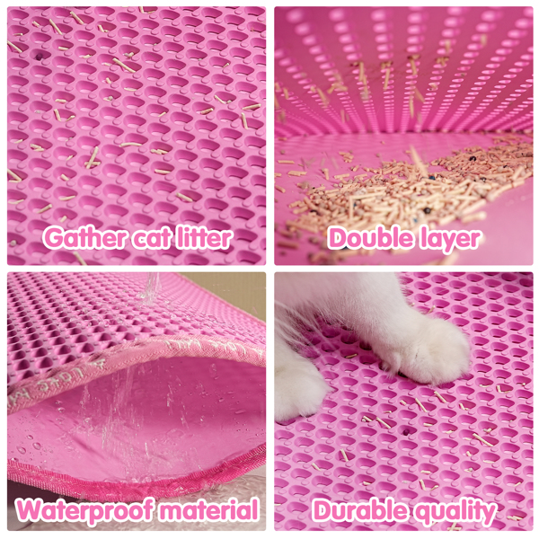 Double Layer Rice Shaped Cat Litter Pad — imagen 3