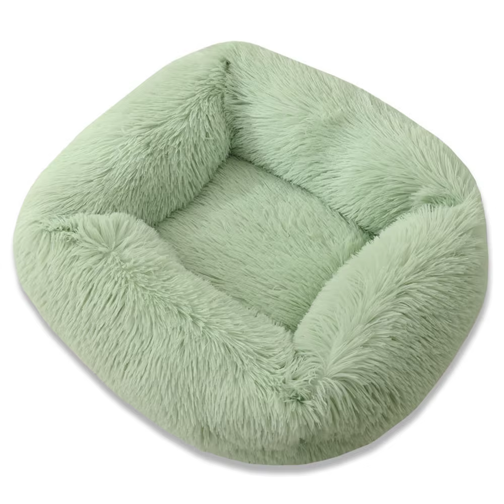 Square Dog Bed Long Plush Solid Color Pet Beds For Little Medium Large Pets Super Soft Winter Warm Sleeping Mats For Dogs Cats — image 16