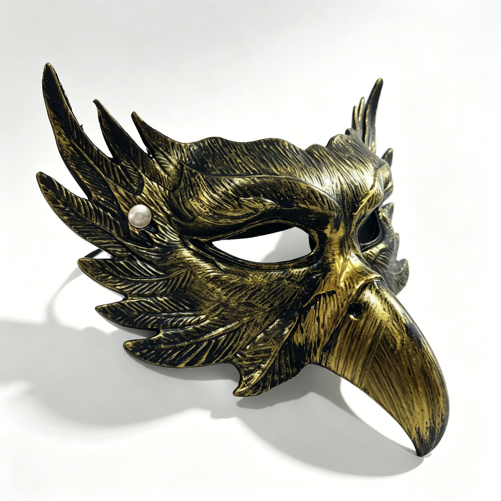 Máscara de Águila para Halloween - Máscara de Media Cara con Diseño de Águila Estilosa — imagen 5