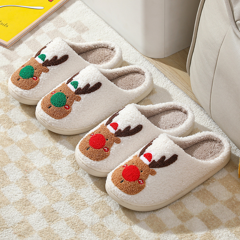 Zapatos de Navidad Botas para Casa Suaves y Acogedores Calzado para Dormitorio con Totém — imagen 7