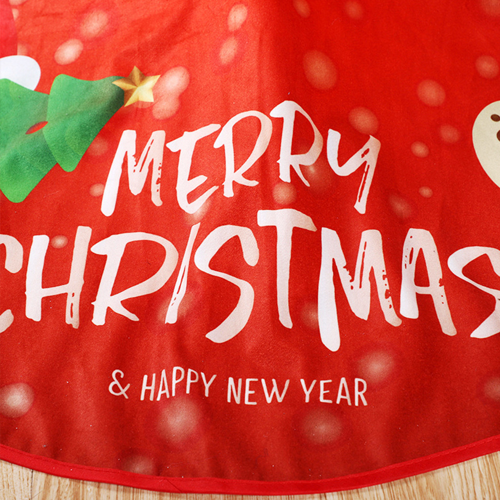 New Christmas Tree Skirt Creative Old Man Snowman Elk Pattern Tree Bottom Decoration Christmas Tree Ornaments — image 3