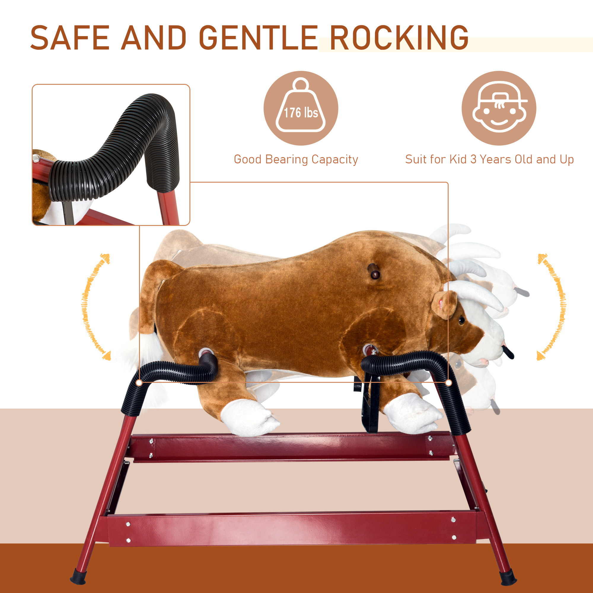 Caballo de Roca para Niños con Sonidos Realistas, Perfecto para Edad 3+ Años — imagen 5