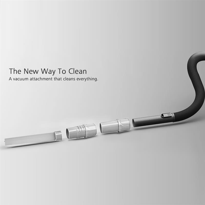 Dust Daddy Vacuum Cleaner Attachment Universal Suction Pipe Remove Dirt Pet Hair Dust Cleaning Sweeper — image 3