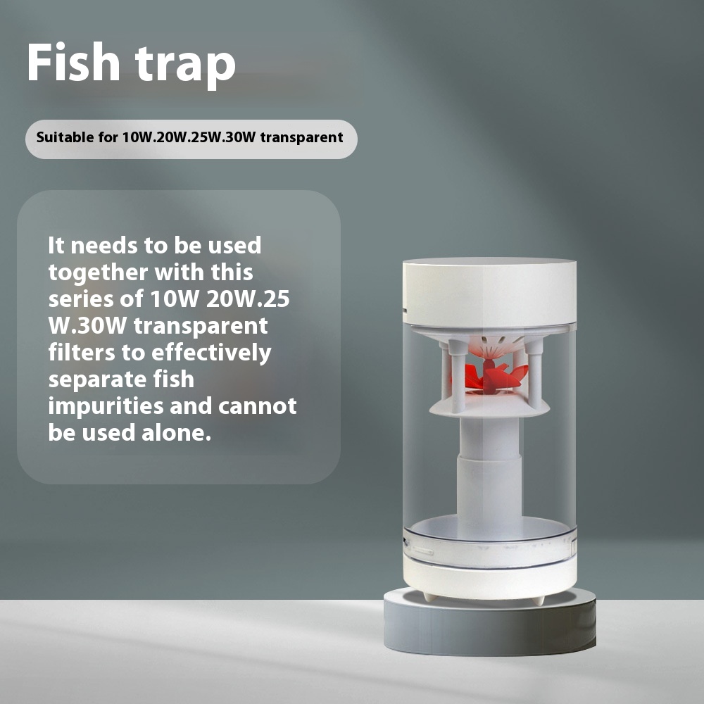 Filtro de Tanque de Peces Integrado con Aspiración en la Parete y Urinario — imagen 15