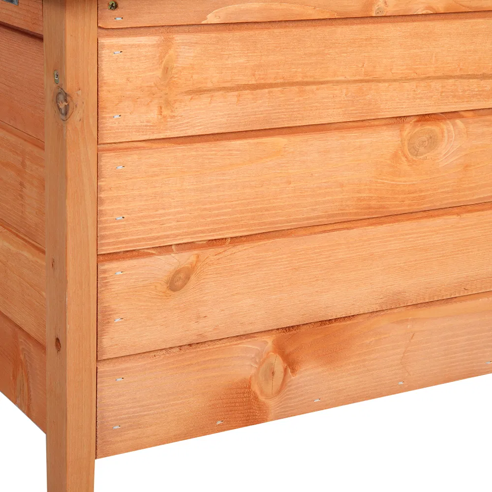 20-inch removable roof, waterproof, green asphalt roof, cedar wood, wooden chicken and rabbit cage — image 3
