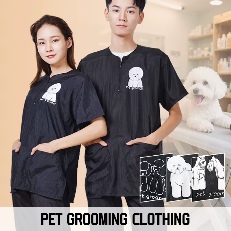 Ropa de Cuidado de Mascotas Impermeable Vestimenta para Veterinarios Ropa de Trabajo para Tiendas de Mascotas Prendas Anti-Pelo y Anti-Estático para Peluqueros de Mascotas — imagen 1