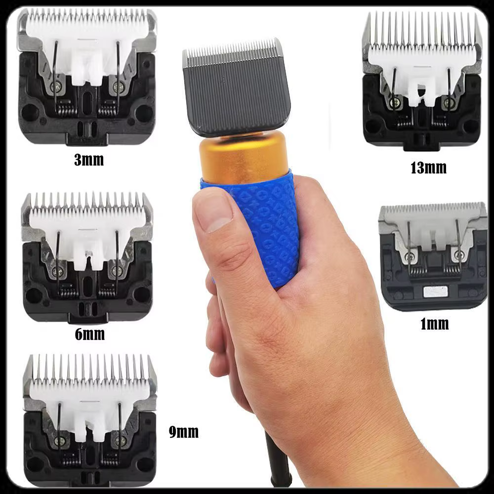 Original Pet Clipper Ceramic Blade Nozzles Integrated 3/6/9/13mm Cutter Head Spare Knives for MDB22 VS888 Dog Hair Trimmer — image 1