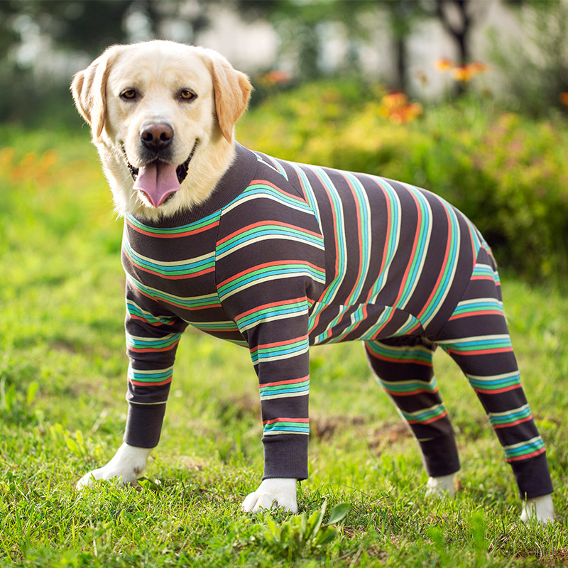 Medium and large dog pet clothing thin design belly protection weaning and sterilization suit — image 20