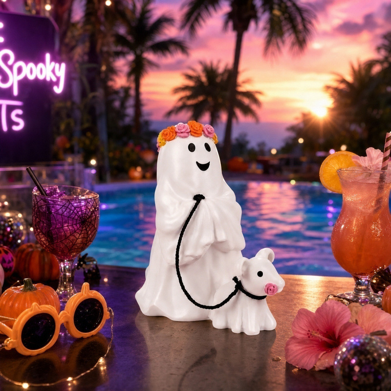 Halloween Ghost Dog Walking Decoration Home Garden Decor Ghost Festival Atmosphere — image 1