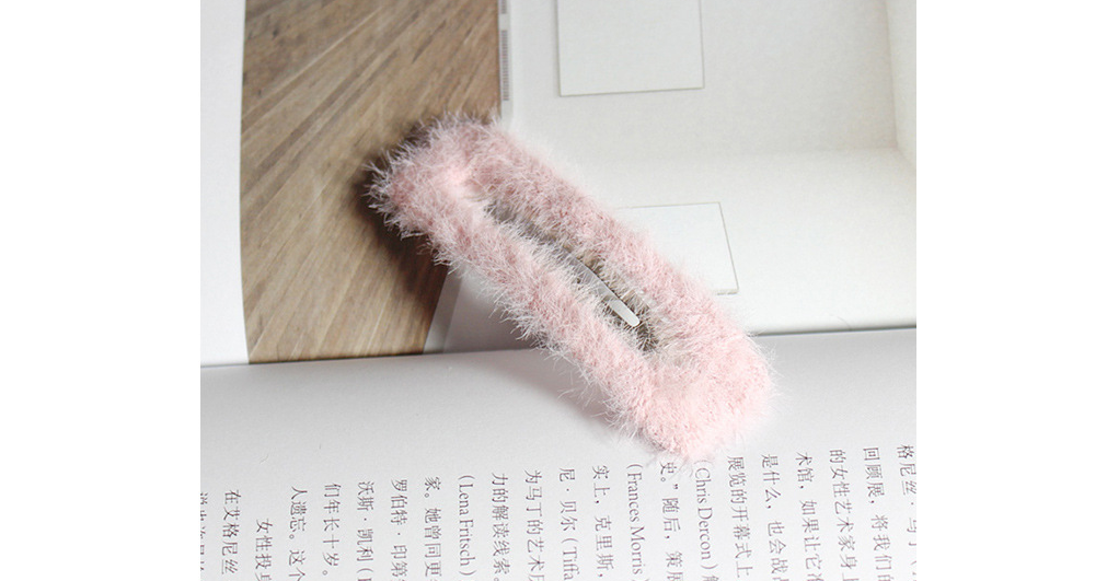 Par de Broches Geométricos Cuadrados Estilo Coreano Minimalista de Pelo Sintético Tipo Conejo, Broche Para Cabello Femenino, Accesorios Para el Cabello — imagen 27