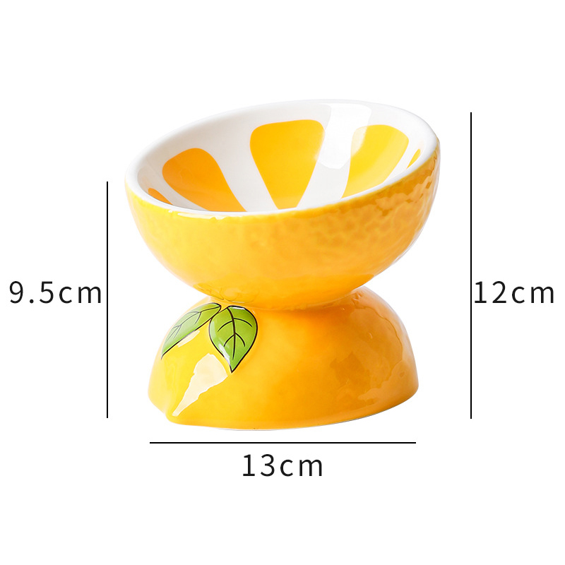 Ceramic Cat Food Bowl To Protect Cervical Vertebra Oblique Mouth Pet Bowl — image 2