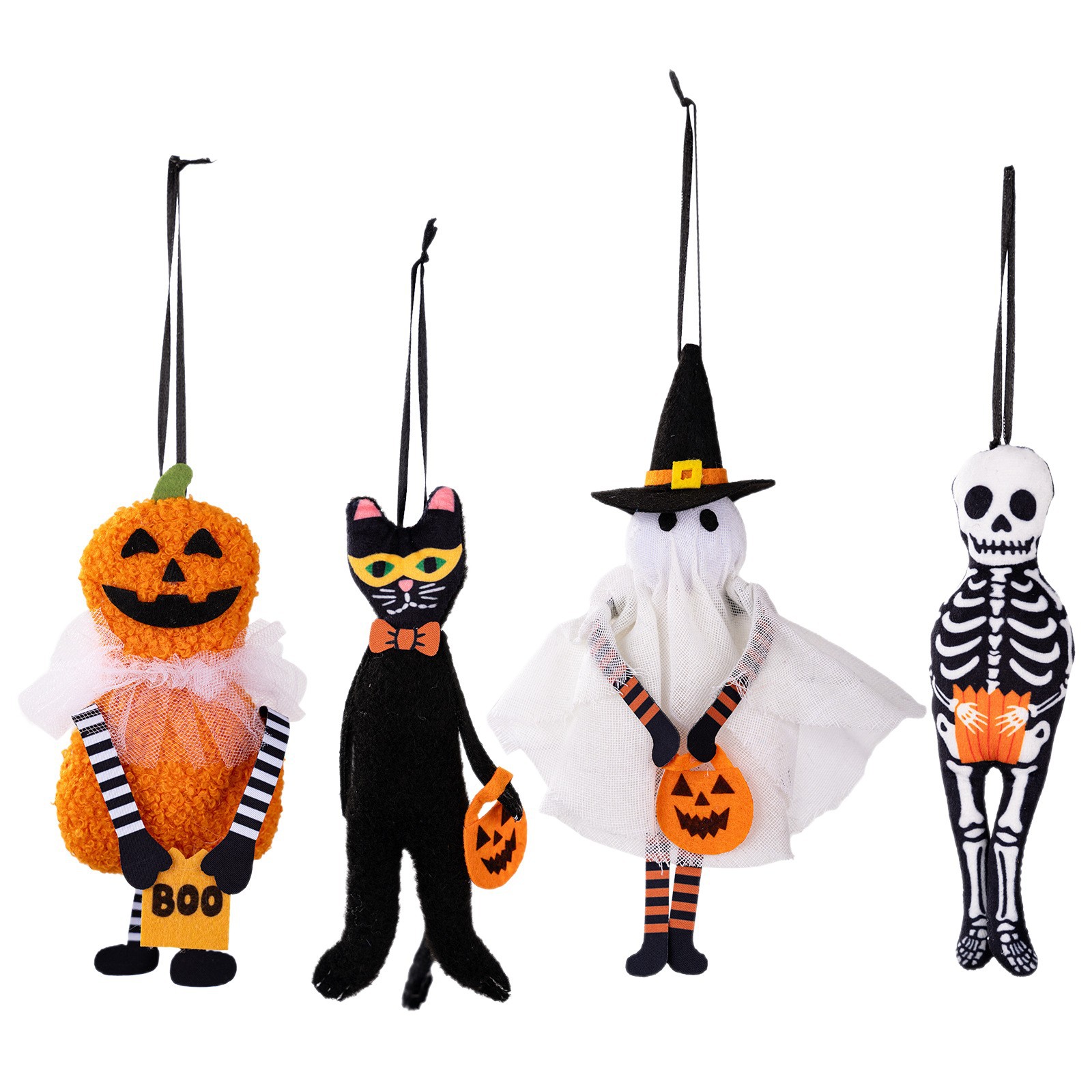 HaoBei Halloween Decorative Hanging Ornaments Pumpkin Black Cat Ghost Skull Festival Home Party Small Hangings — image 6