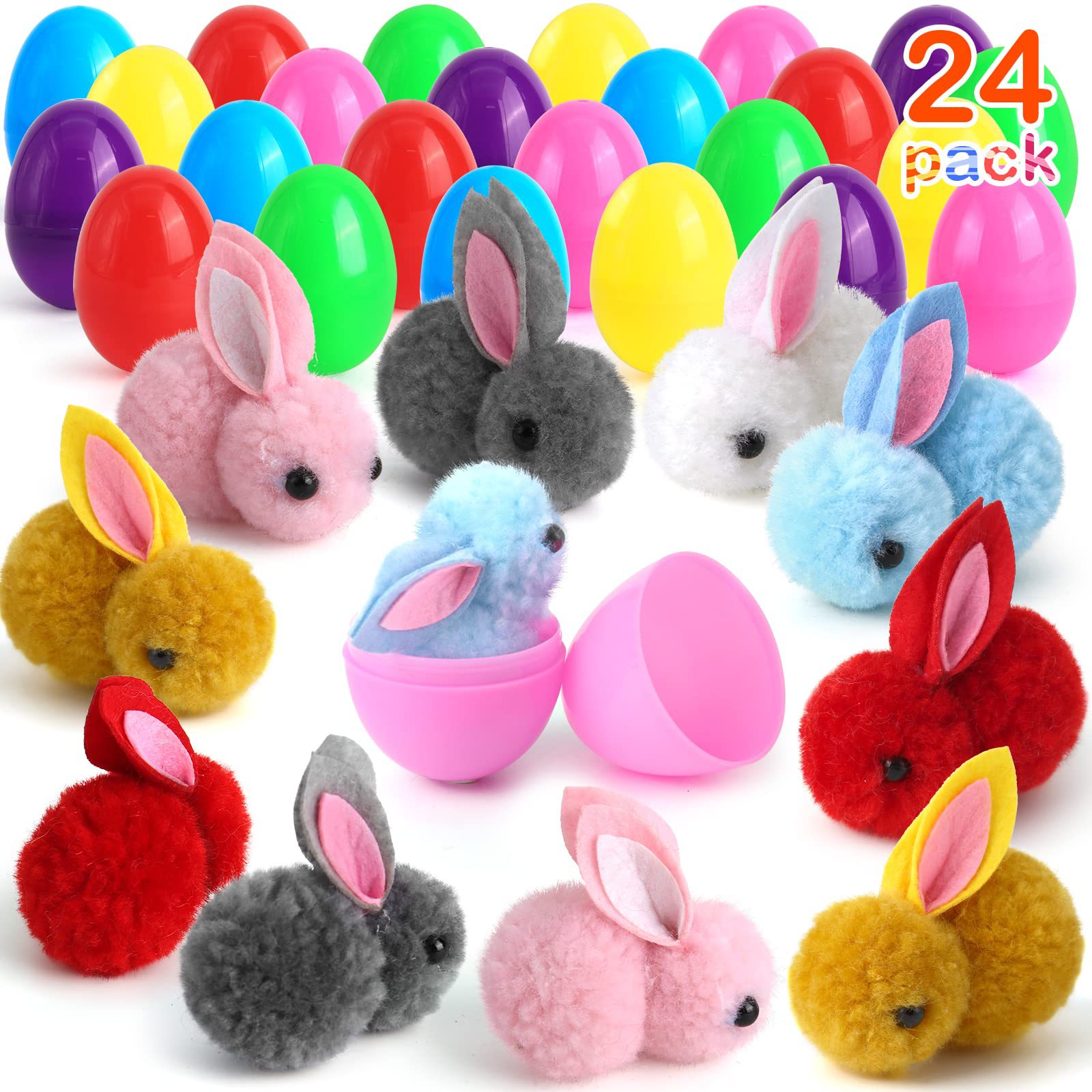 Conjunto de Decoraciones de Pascua de Conejos de Huevo Miniáticos — imagen 4