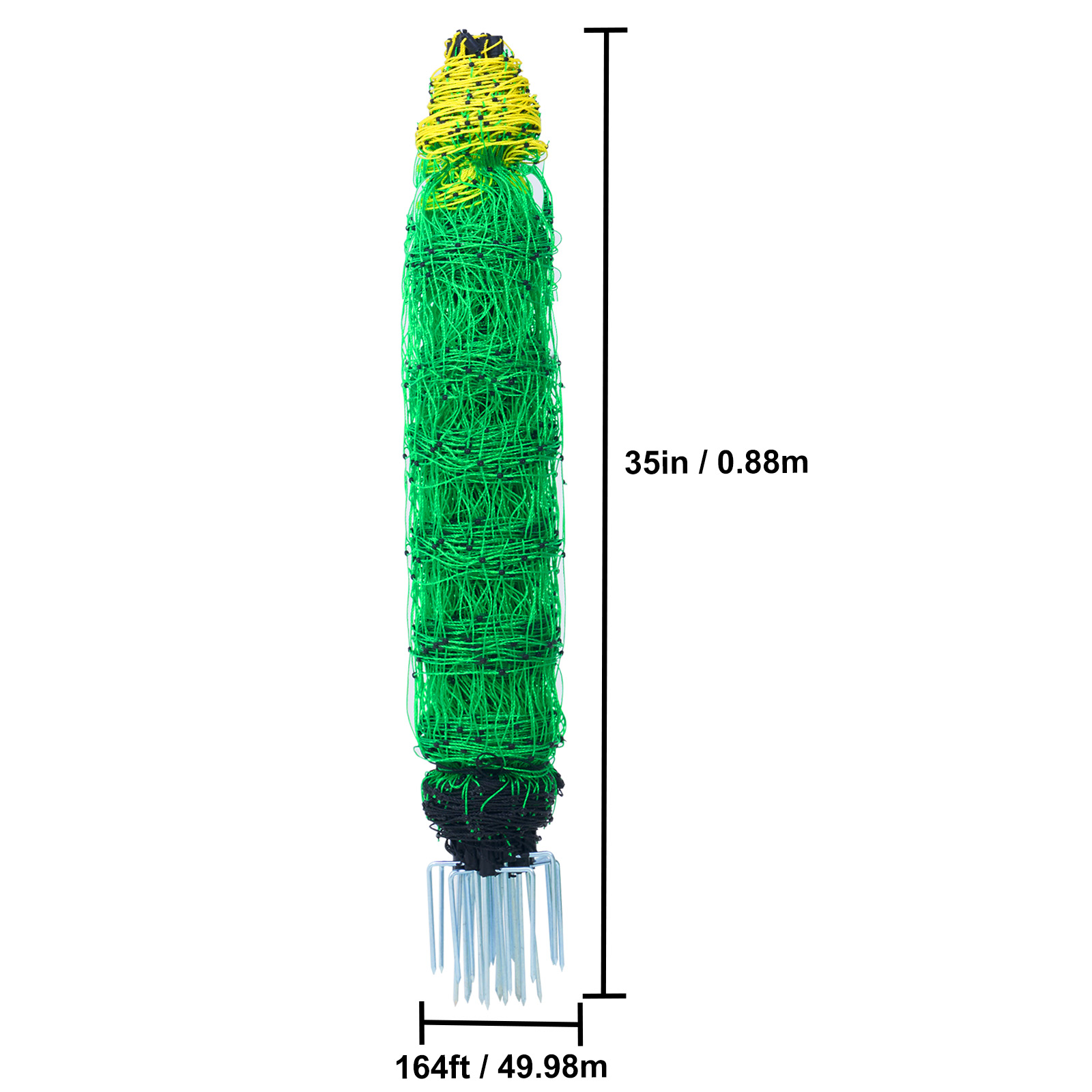 Red de Cerca Eléctrica VEVOR, 35 cm Alt x 164 pies Largo, Red PE con Postes y Estacas Dobladas con Espinas, Malla Útil Portátil para Cabras, Ovejas, Corderos, Ciervos, Puerros, Perros, Ideal para Jardines, Granjas y Rancho — imagen 7
