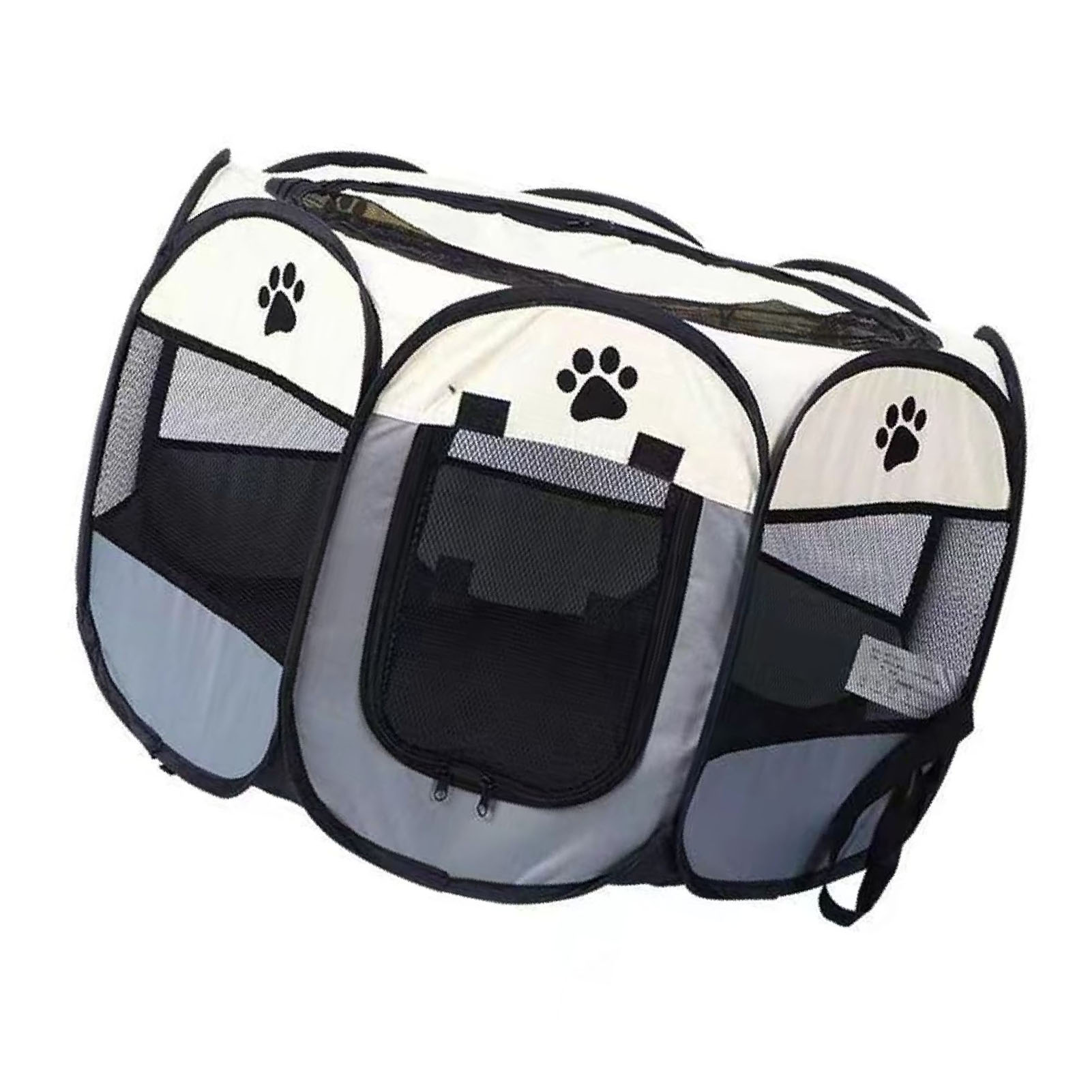 Caja Portátil para Perros y Gatos Respirable Espaciosa Fácil de Limpiar Enclavada Plegable Suave Refugio para Mediano 91x48cm/35.8x18.9in — imagen 2