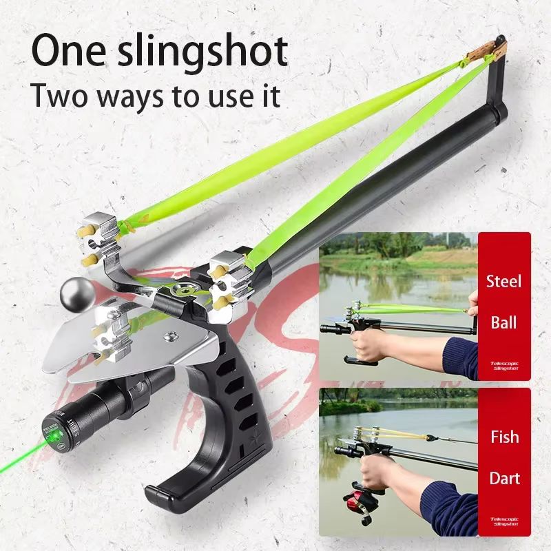 Lanzador de Dardos de Pescar con Láser - Catapulta de Metal para Caza y Pesca — imagen 3