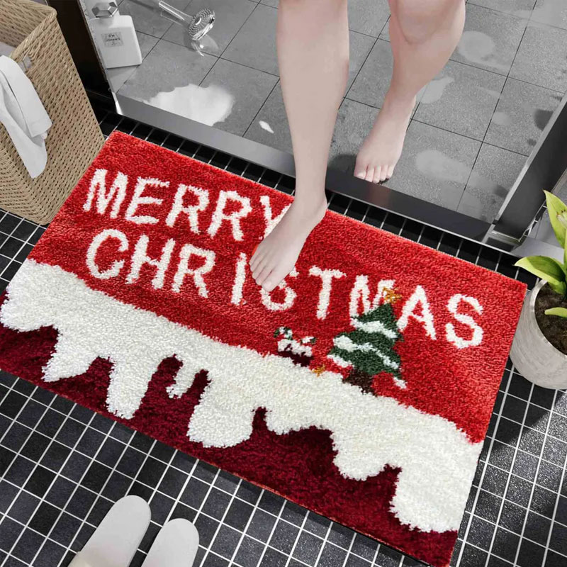 Gingerbread Man Reindeer Welcome Mat, 40x60cm Non-Slip Christmas Doormat for Indoor/Outdoor — image 8