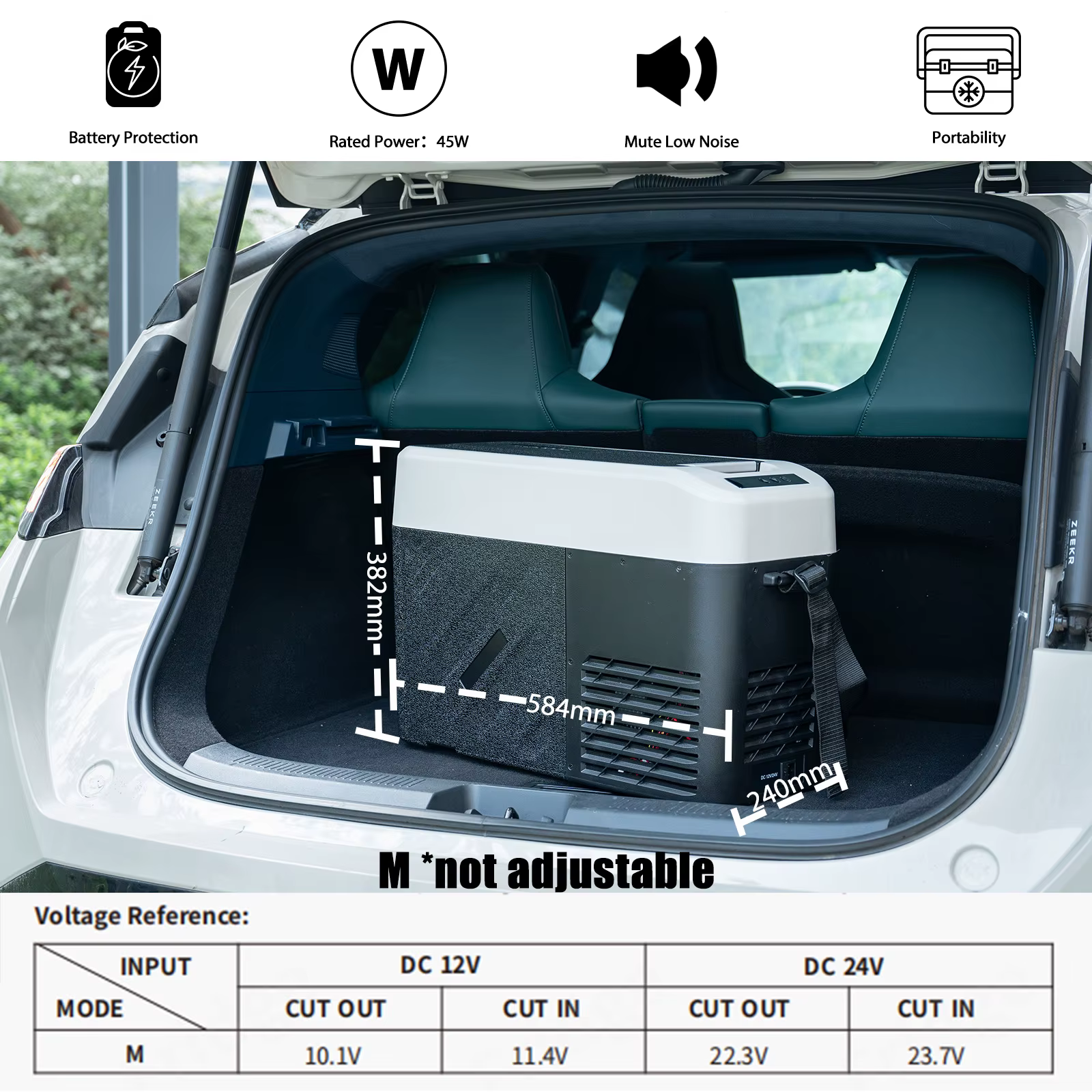 Alpicool KCF15 15L Compressor Cool Box Portable for Car, Truck, Compact Camping Fridge 12/24V DC Cool Box for Travel, Food & Dri — image 2