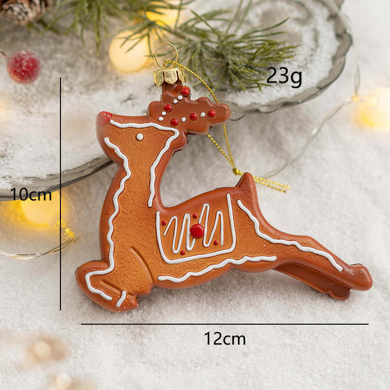 Christmas decorations, Christmas tree decorations, pendants, cookies, people's pendants, snowflakes, reindeer, gingerbread — image 8