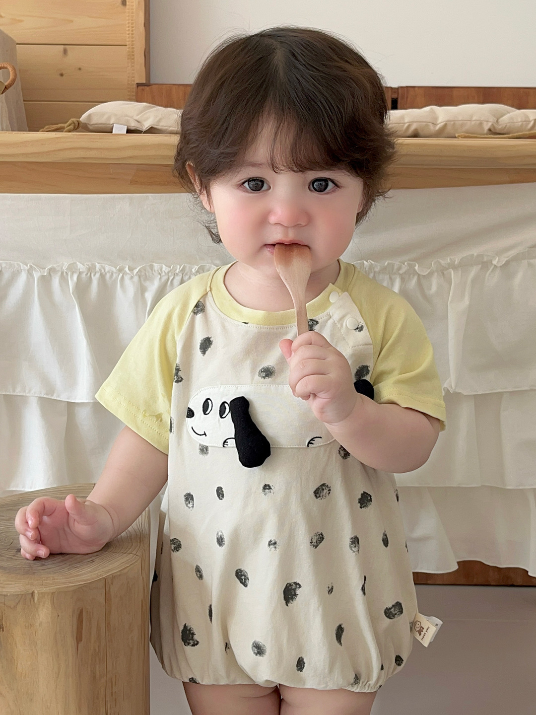Traje de Polka Dot para Perro, Vestido Corto con Mangas y Pantalones Cortos — imagen 7
