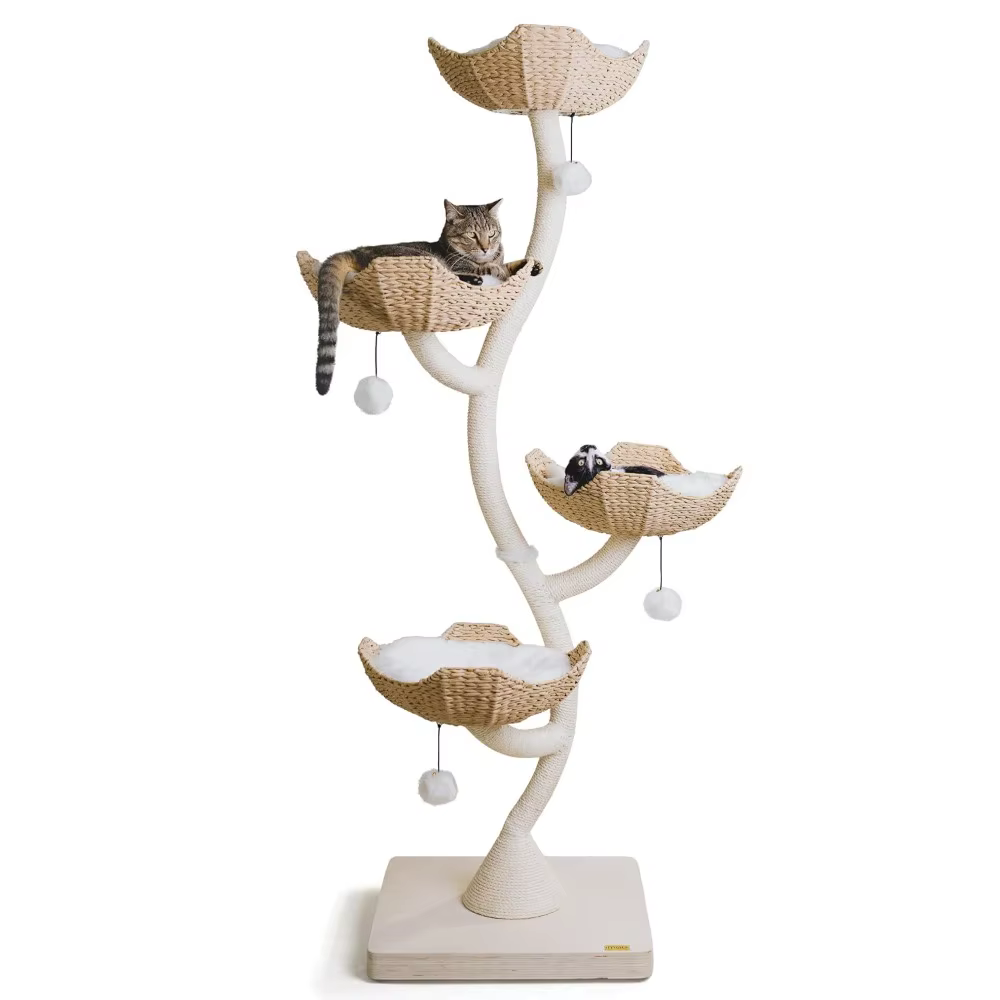 Árbol de Gato Moderno de 1.83 m de Alto para Gatos Grandes y Múltiples, Poste de Rastrillado con Diseño de Lujo, Resistente y Estable — imagen 1