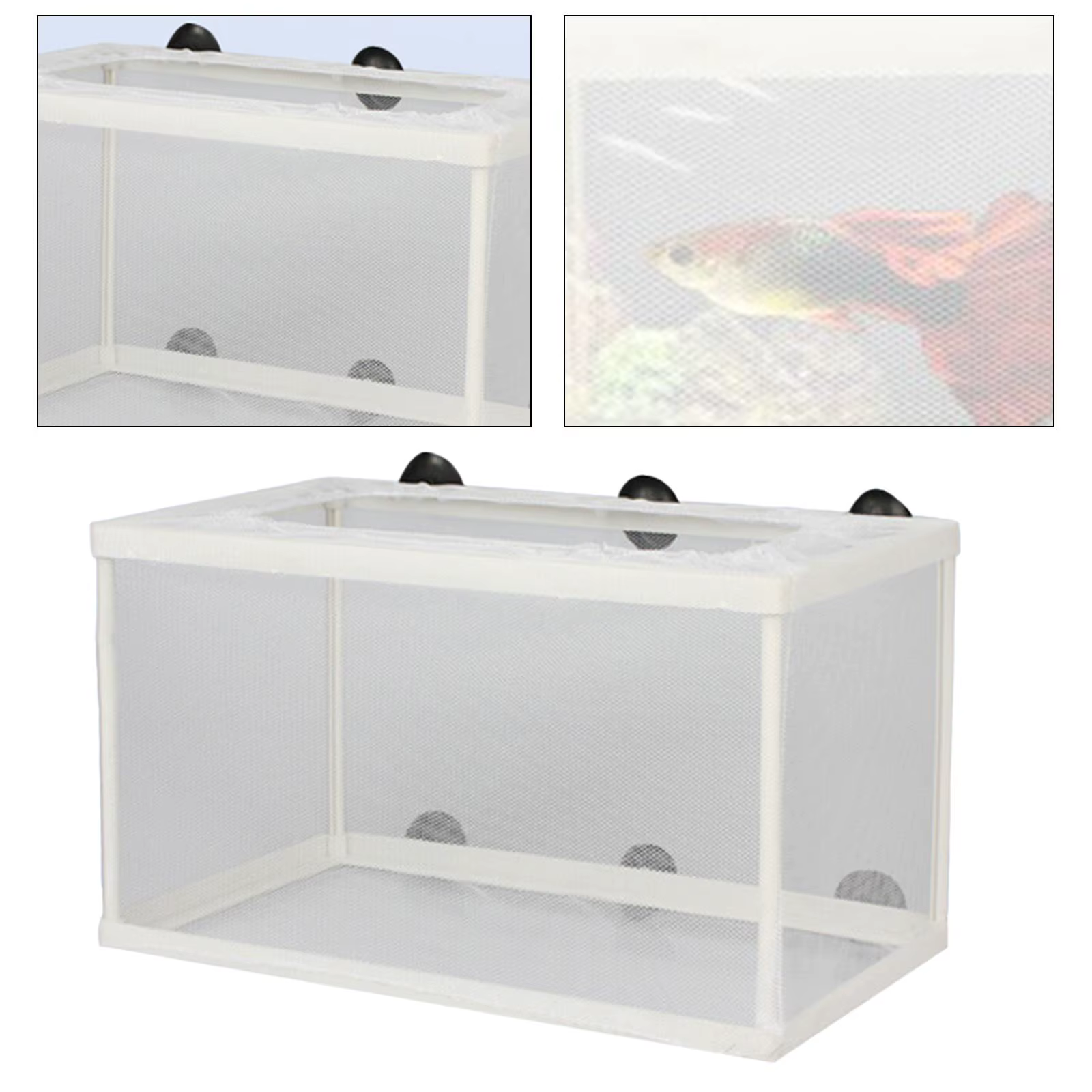 Caja de separación para peces criadores - Aislamiento para juveniles y alevines recién nacidos de peces, red de incubación para cría de larvas de peces — imagen 4