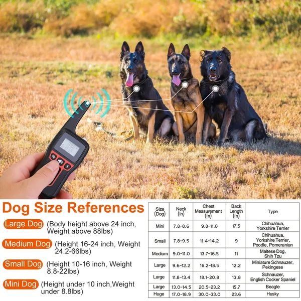 Collar de Adiestramiento para Perros IP67 Resistente al Agua Electrostático con Silbido y Vibración — imagen 3