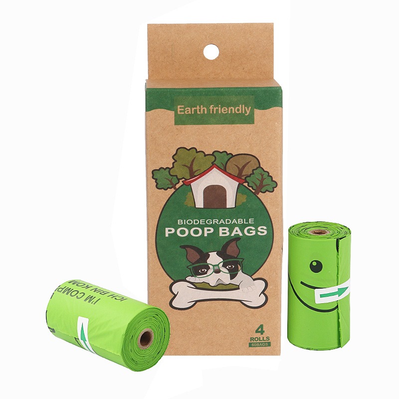 Bolsas biodegradables para heces de mascotas fabricadas con maíz y compostables — imagen 8