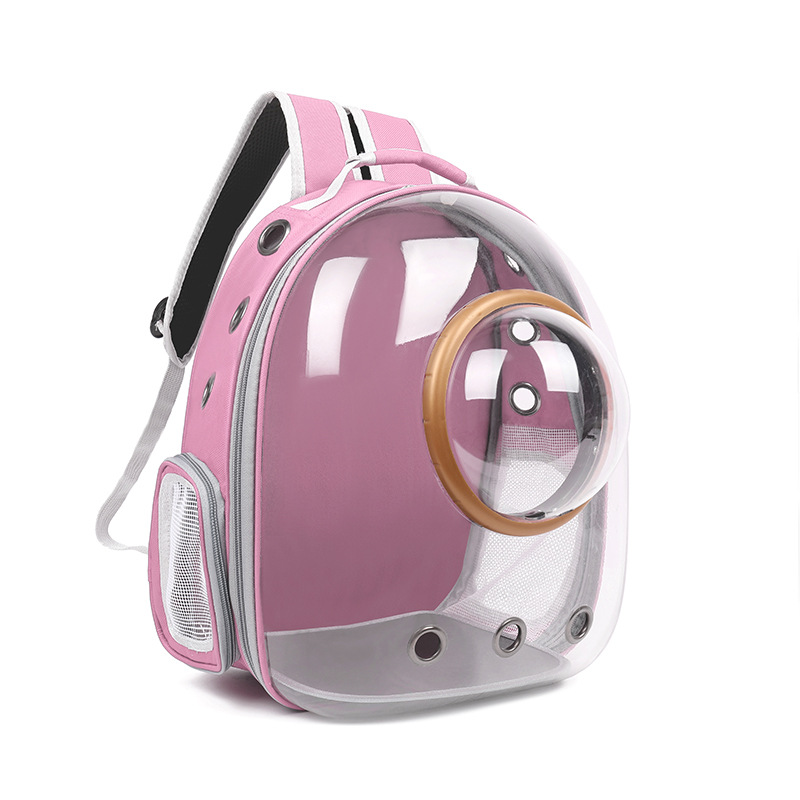 Transparent Cat Bag New Portable Space Capsule Pet Bag Breathable Double Shoulder Cat Backpack — image 9